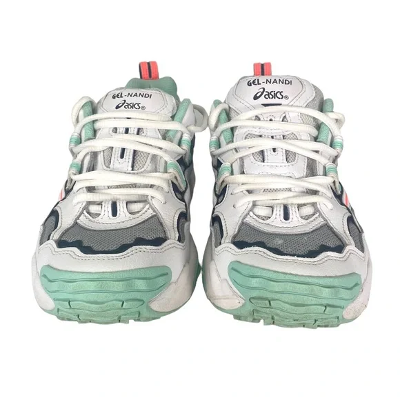 Womens Asics Gel Nandi OG Shoe Size 8 Piedmont Grey/White Running Jog 1022A241 - Picture 5 of 8